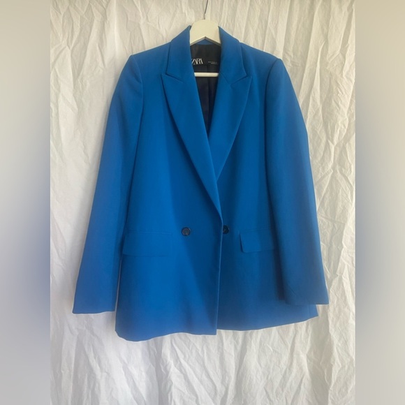 Zara basic blazer royal blue Size XS - Picture 2 of 13